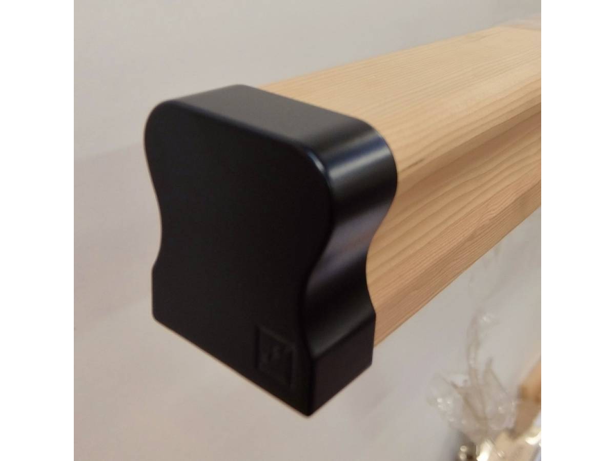 Black Stair End Cap HDR Handrail From Richard Burbidge Endcap Balustrade